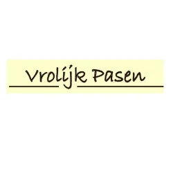 Chocoladedecoratie Vrolijk Pasen 120 stuks