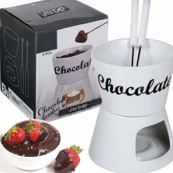 Chocoladefondue Set Porselein