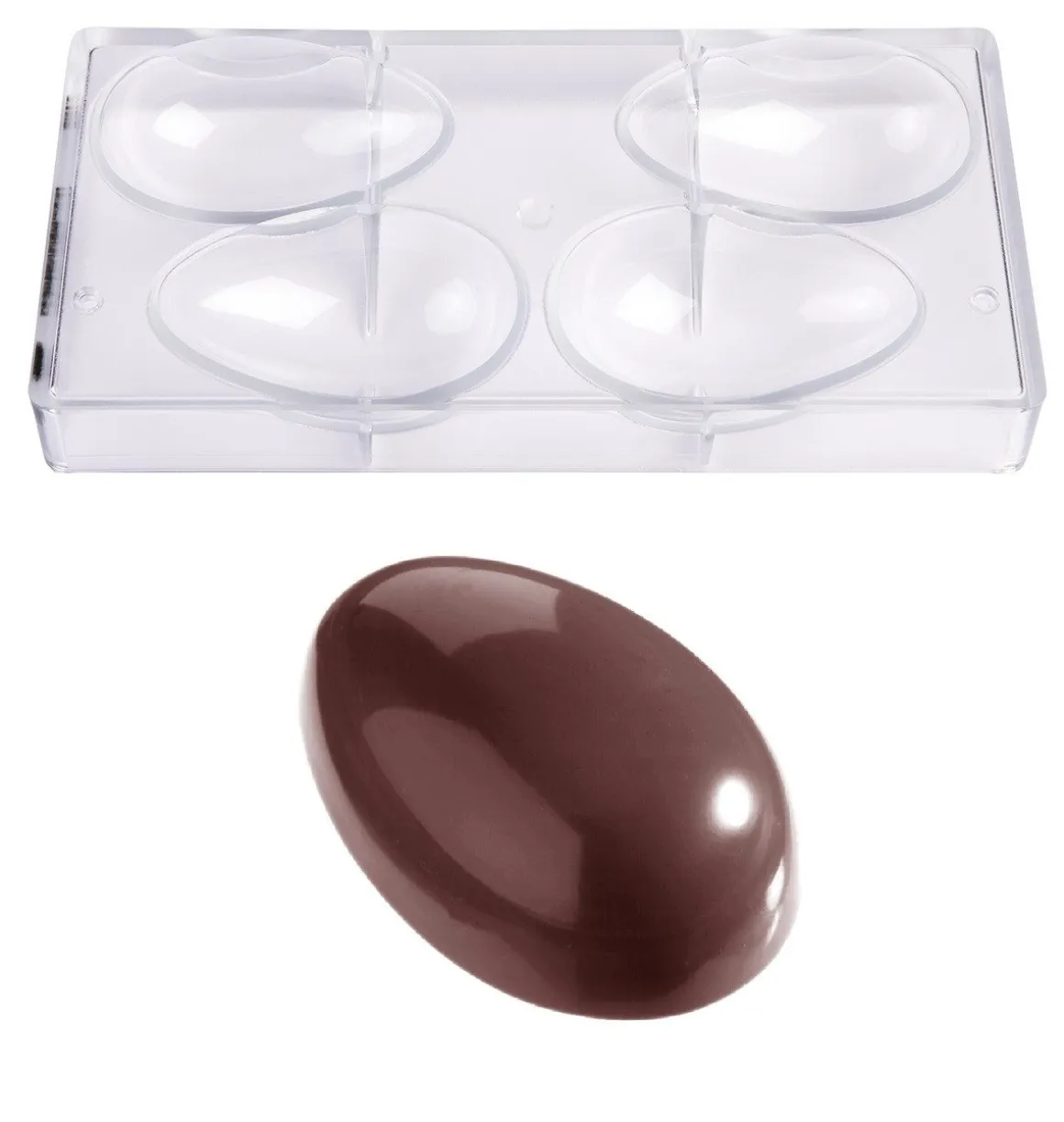 Chocolade Holvorm Chocolate World Glad Ei (4x) 100x65x35mm