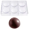 Chocolade Holvorm Chocolate World Halve Bol (6x) Ø70mm