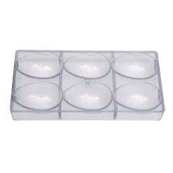 Chocolade Holvorm Chocolate World Ei Facet (6x) 86x56x30mm