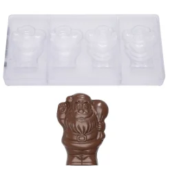 Chocolademal Chocolate World Kerstman (4x) 84x60x36mm
