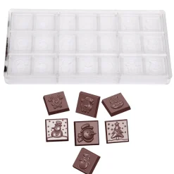 Chocolademal Chocolate World Kerst Ass. (21x) 31x10mm