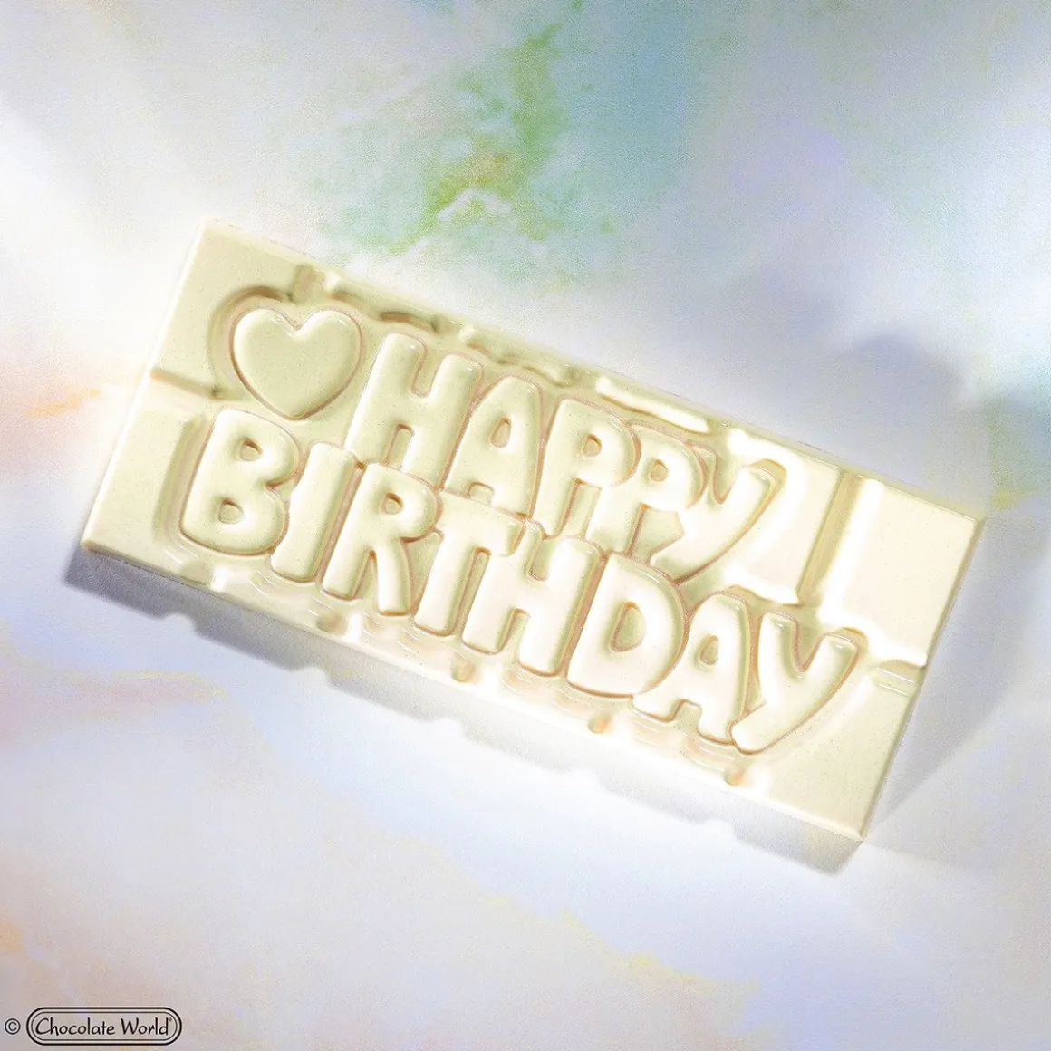 Chocolademal Chocolate World Tablet Happy Birthday (4x)