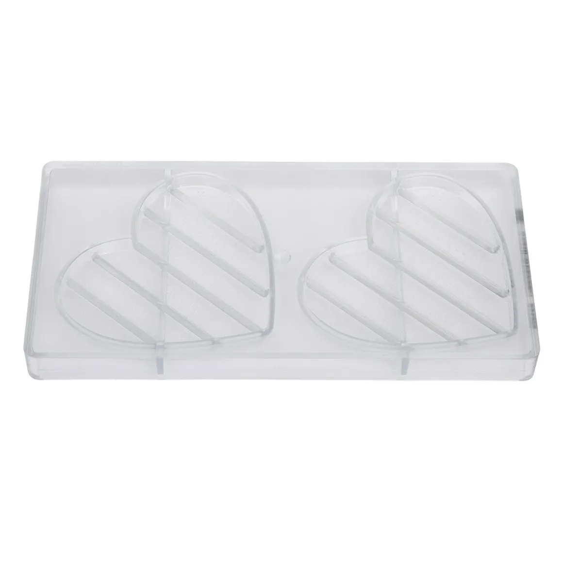 Chocolademal Chocolate World Tablet Hart (2x) 125x110x10mm