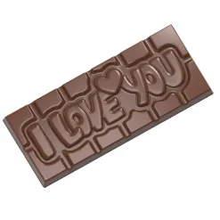 Chocolademal Chocolate World Tablet I Love You (4x) 118x50mm