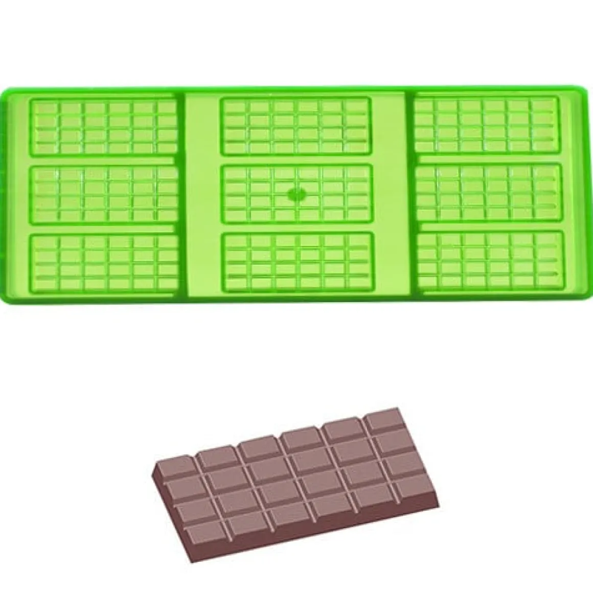 Chocolademal Chocolate World GL Tabletje (9x) 67x33x5mm**