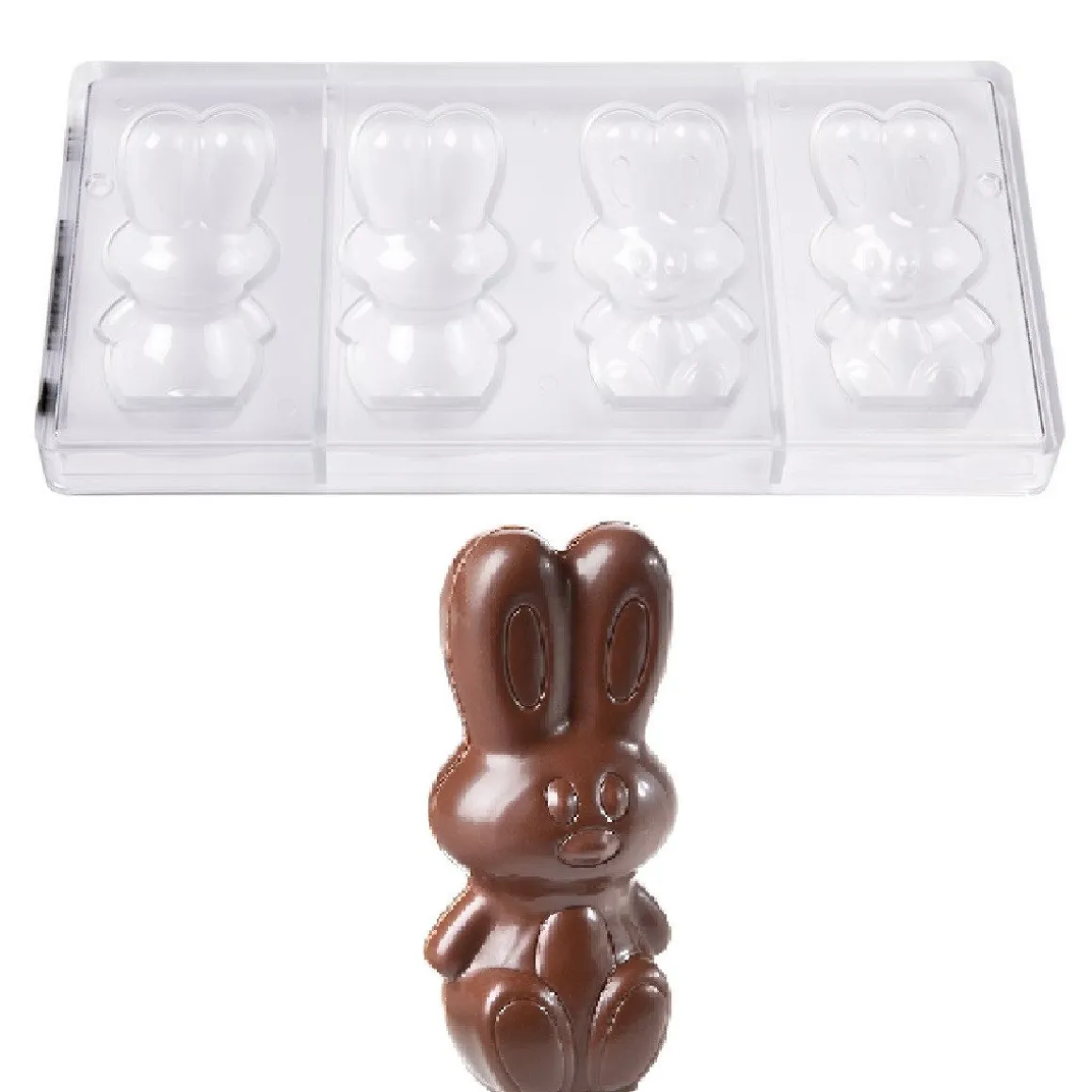 Chocolademal Chocolate World Konijn (2x) 99,5mm