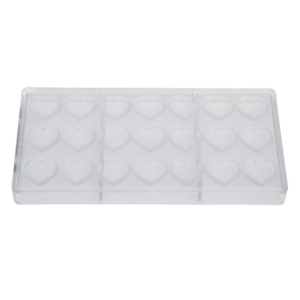Chocolademal Chocolate World Hartjes Figuren (21x) 30x26x7mm