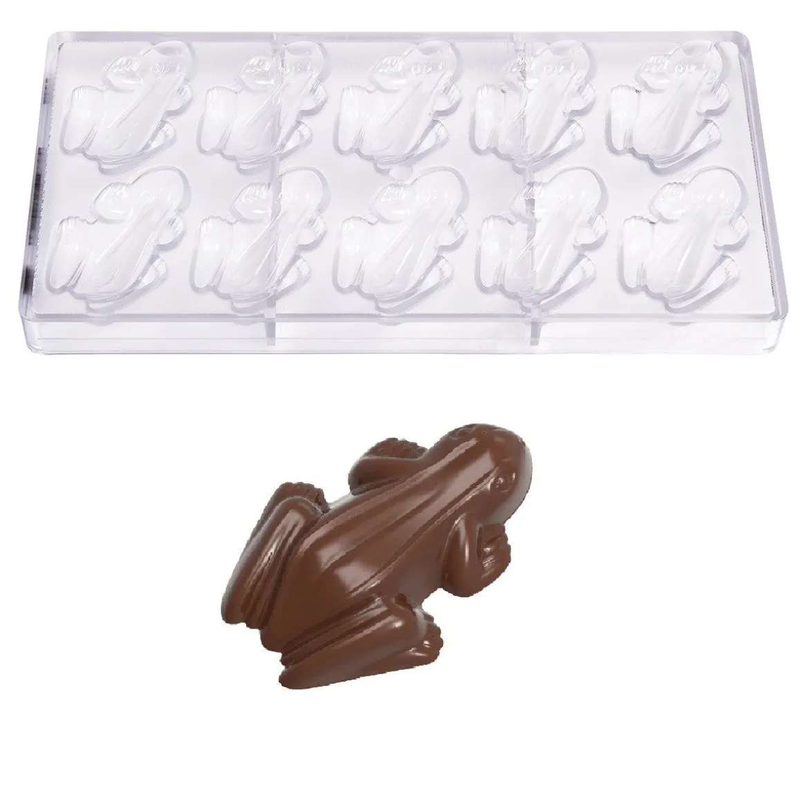 Chocolademal Chocolate World Kikker (10x) 66x45mm
