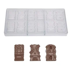 Chocolademal Chocolate World Vintage (12x) 53x36x3mm
