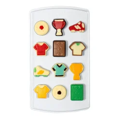 Chocolademal Kit Voetbal (12) (Incl. zakjes en stickers)