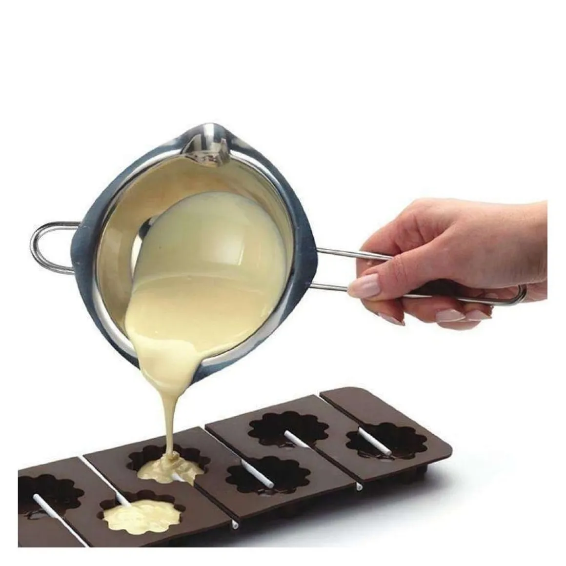 Chocolade Smeltpan RVS Ø14cm