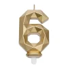 Cijferkaars Geo Goud #6