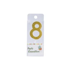 Cijferkaars Goud Glitter #8