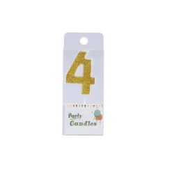 Cijferkaars Goud Glitter #4