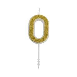 Cijferkaars Goud Glitter #0
