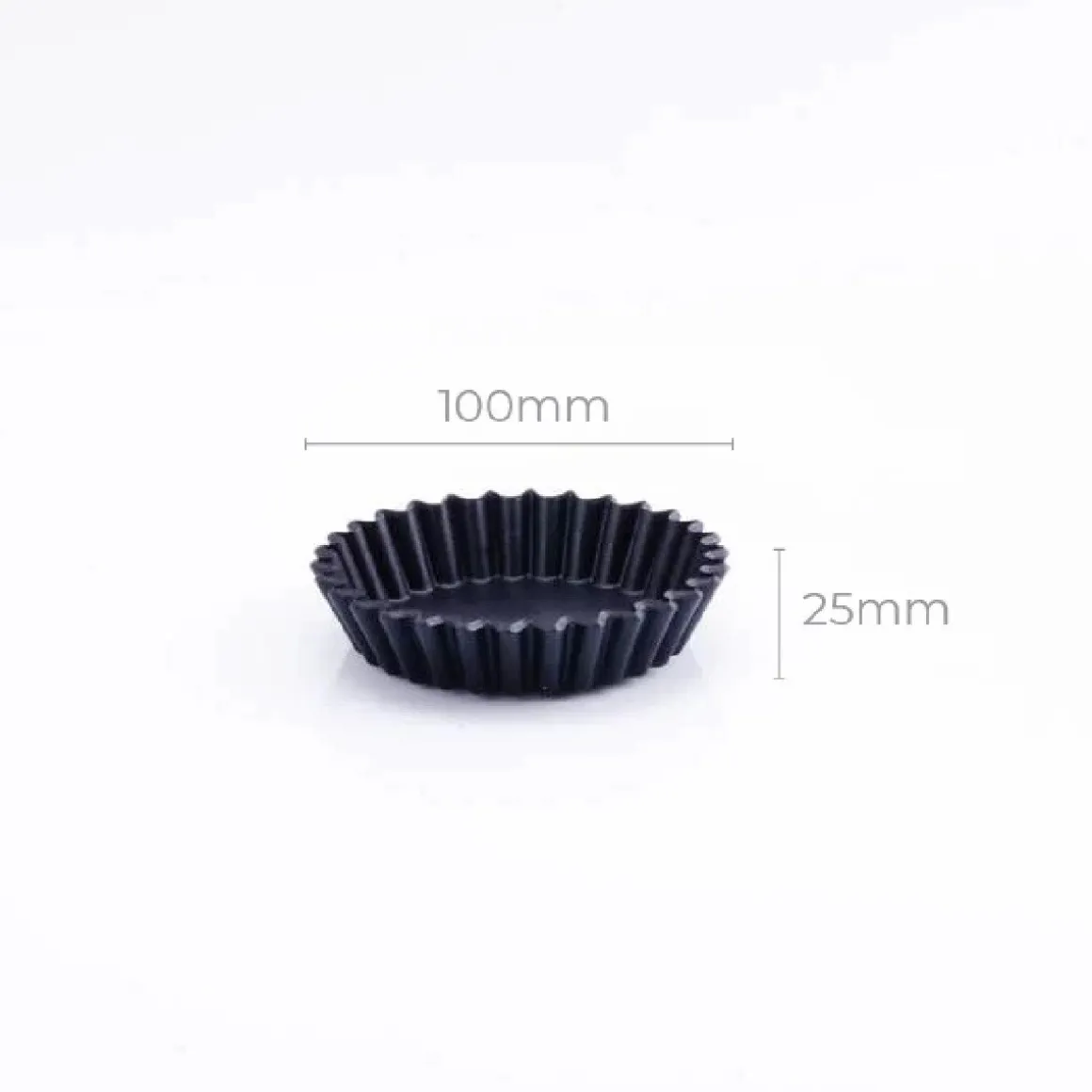 CleanBaking Kunststof Vlaaipan Gekarteld Ø8,5cm