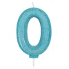 Culpitt Cijferkaars #0 Blauw met Glitter