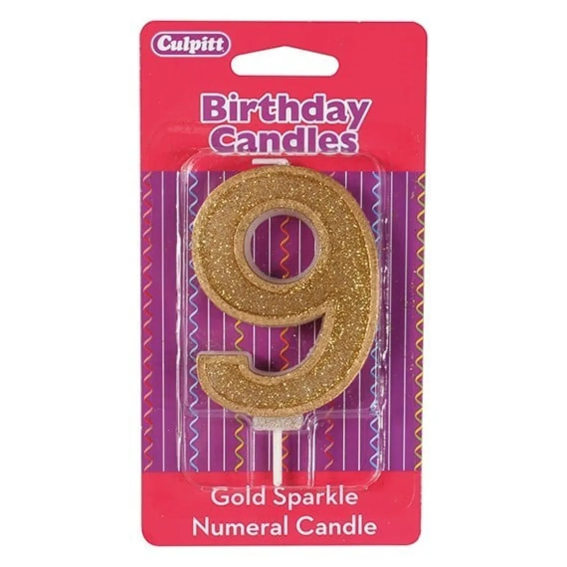 Culpitt Cijferkaars #9 Goud met Glitter