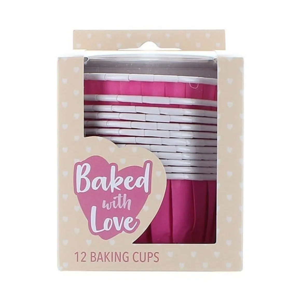 Culpitt Cupcake Vormpjes Donker Roze 50mm 12st.
