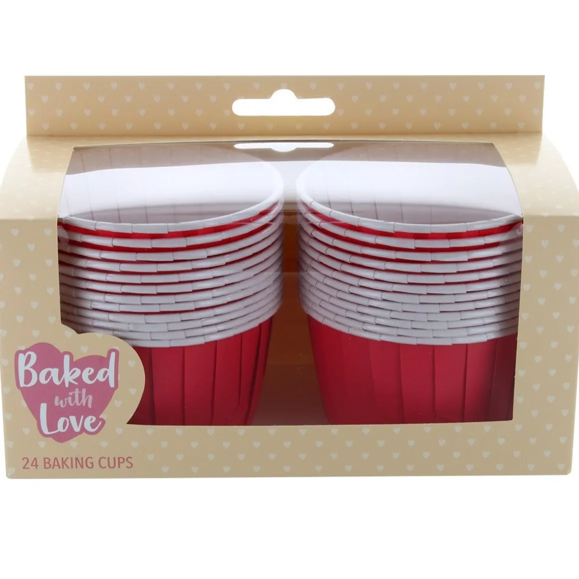 Culpitt Cupcake Vormpjes Rood 60mm 24st.
