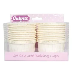 Culpitt Cupcake Vormpjes Wit/Ivoor 60mm 24st.