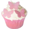 Culpitt Ouwel Vlinders Roze 23x30mm 42st.