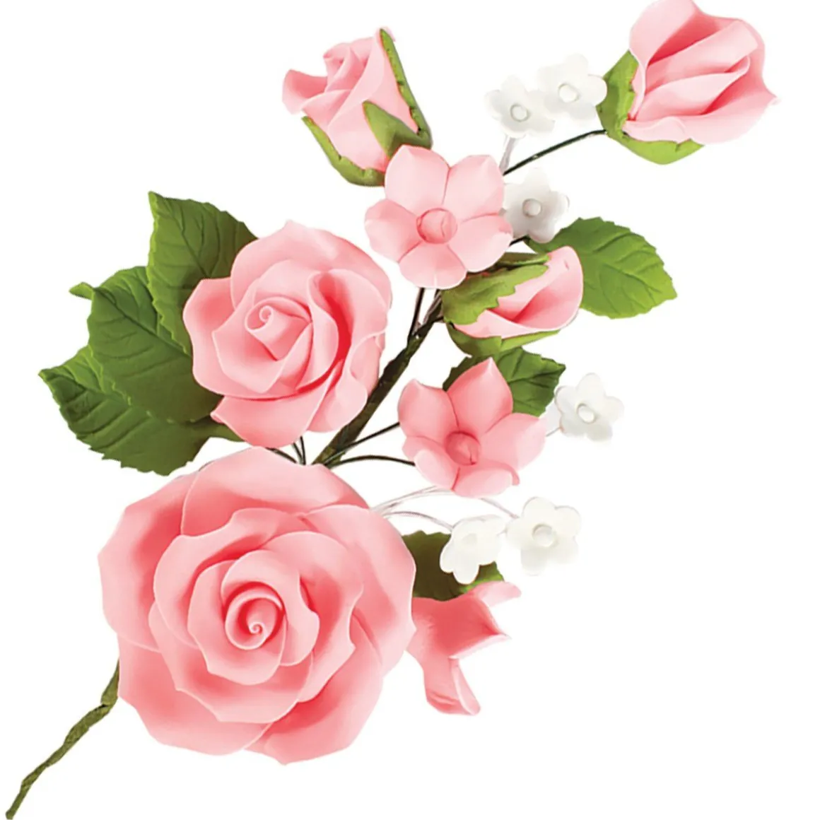 Culpitt Suikerbloem Boeket Roze/Wit 14,5cm