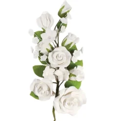 Culpitt Suikerbloem Witte Rozen 17,8cm