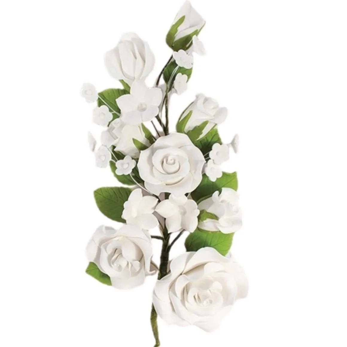 Culpitt Suikerbloem Witte Rozen 17,8cm