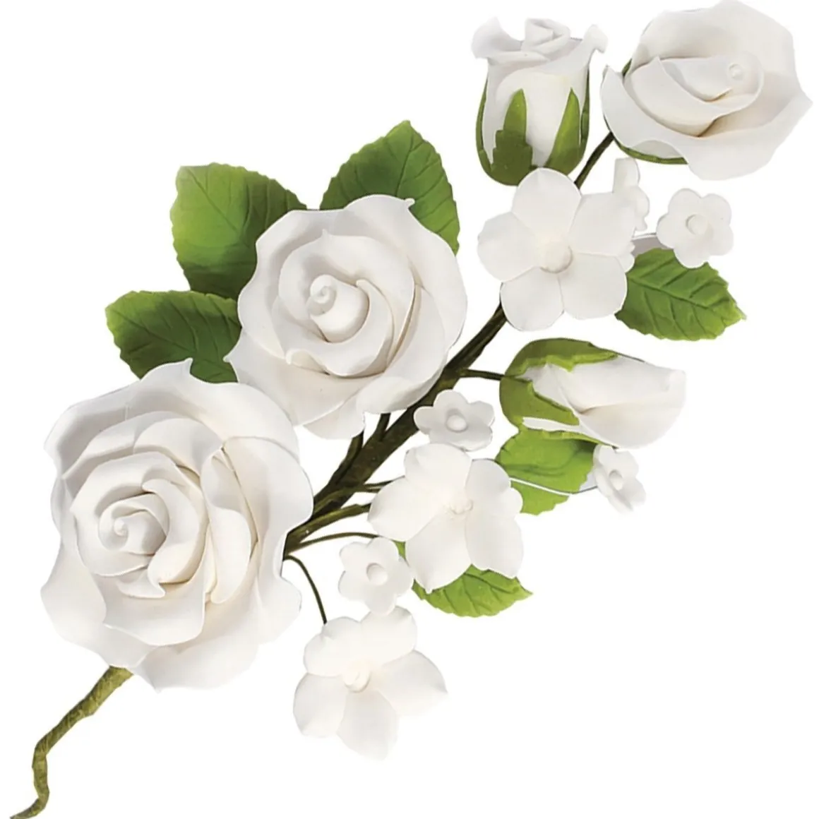 Culpitt Suikerbloem Witte Rozen 14,5cm