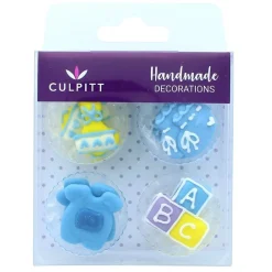 Culpitt Suikerdecoratie ABC Baby Blauw 12st.