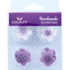 Culpitt Suikerdecoratie Bloemen Lila 12st.