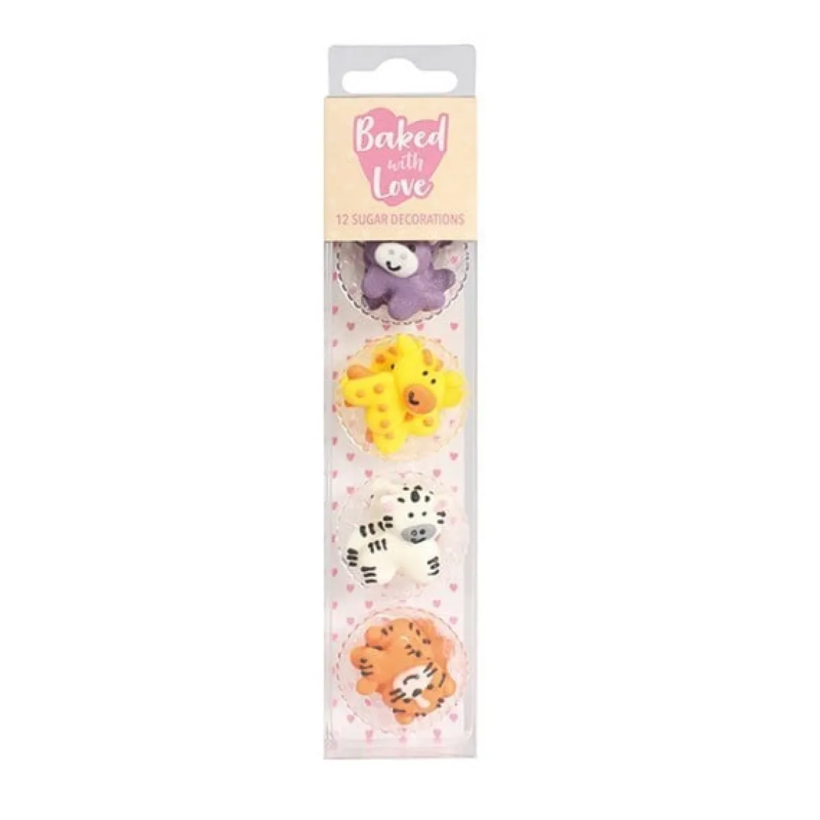Culpitt Suikerdecoratie Jungle Dieren 25mm 12st.