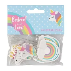 Culpitt Taartdecoratie Prikkers Unicorn 80mm 24st.