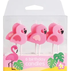 Culpitt Taartkaarsjes Flamingo 6st.