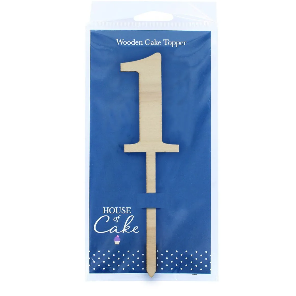 Culpitt Taarttopper Cijfer 1 Hout 33x183mm