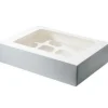 Cupcake Doosje 12 Wit (incl. tray met venster) 3st.