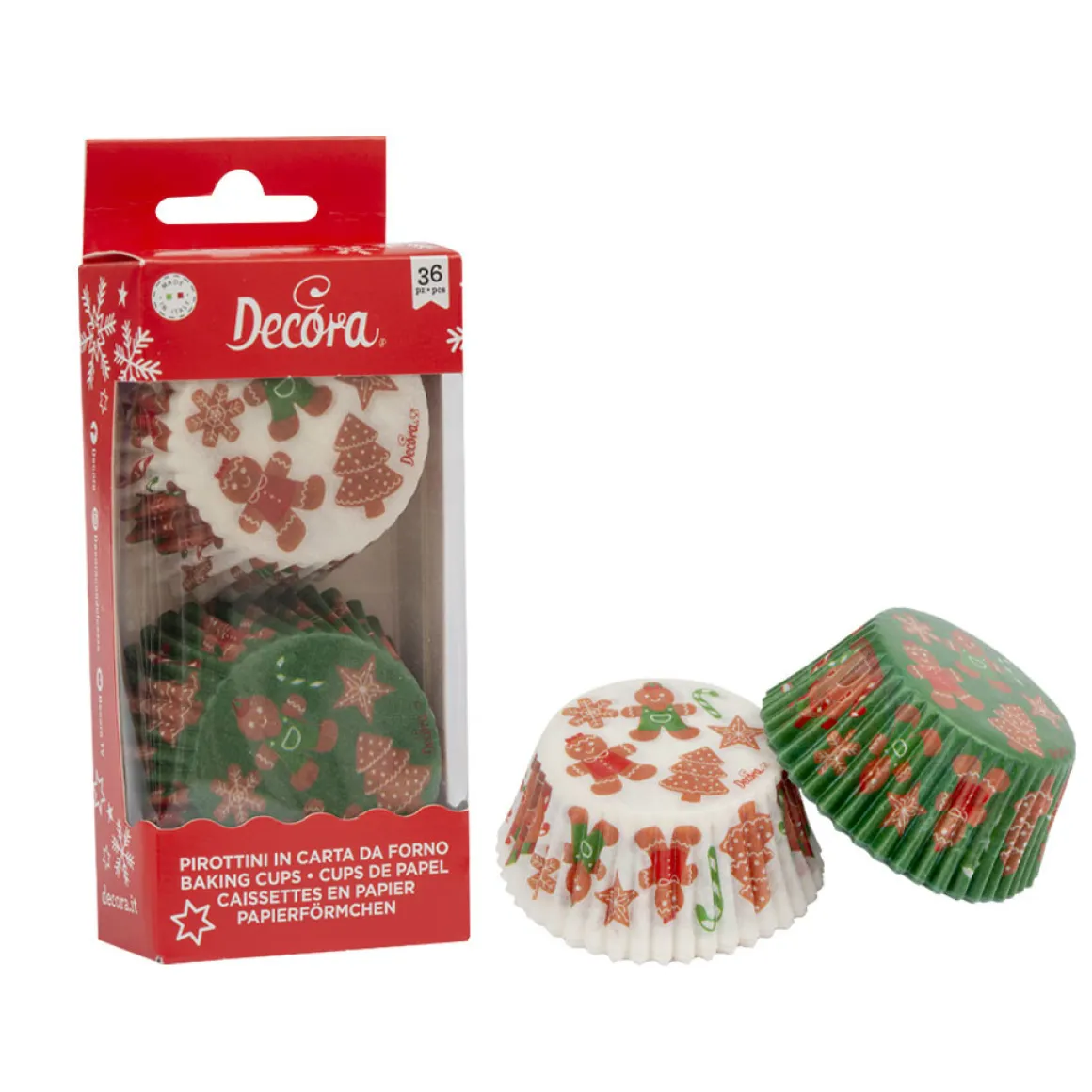 Cupcake Vormpjes Gingerbread Ø50x32(h) mm 36 stuks