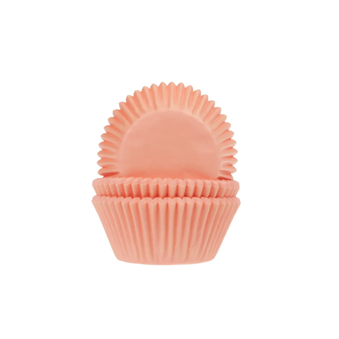 Cupcake Vormpjes HoM Abrikoos 50x33mm. 50st.