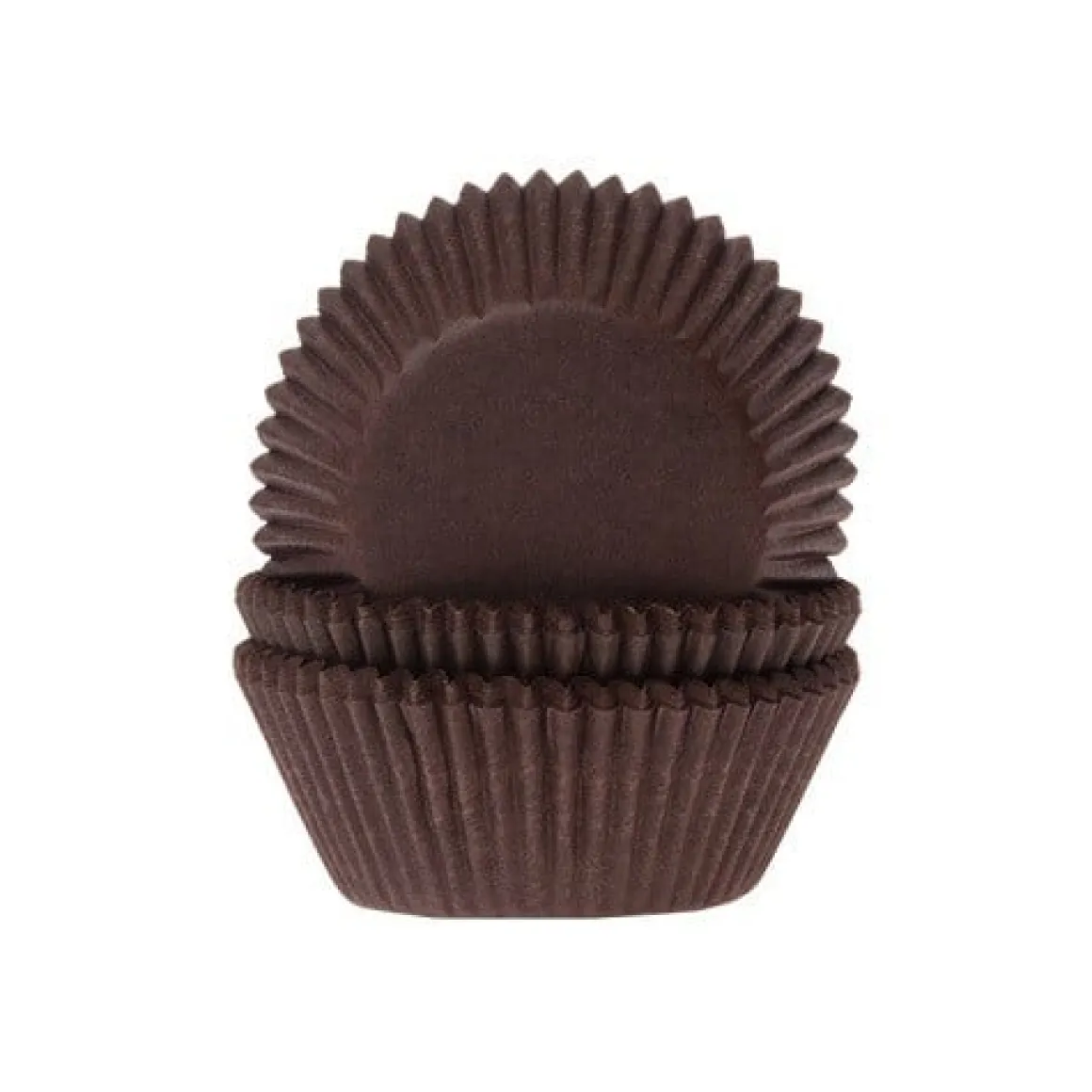 Cupcake Vormpjes HoM Bruin 50x33mm. 500st.