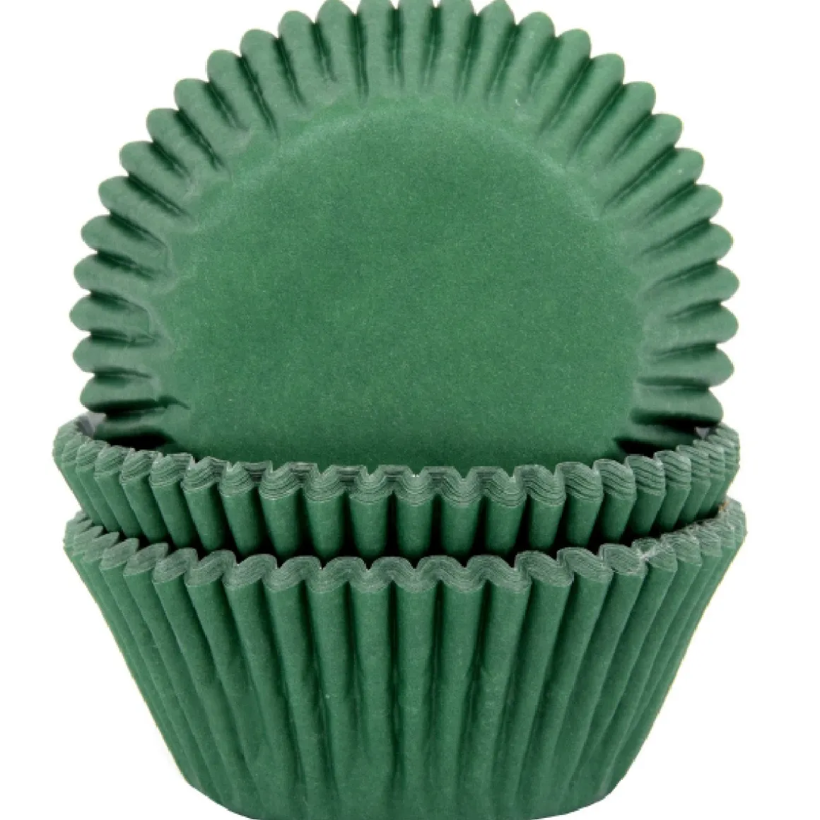 Cupcake Vormpjes HoM Donker Groen 50x33mm. 500st.