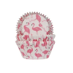 Cupcake Vormpjes HoM Flamingo 50x33mm. 50st.
