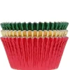 Cupcake Vormpjes HoM Folie Kerst 51x38mm. 36st.