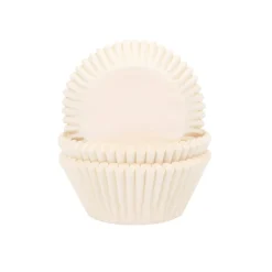 Cupcake Vormpjes HoM Ivoor 50x33mm. 50st.