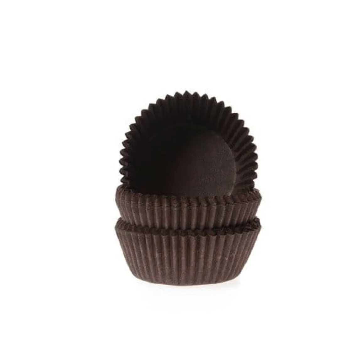 Cupcake Vormpjes HoM MINI Bruin 35x23mm. 60 st.