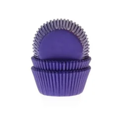 Cupcake Vormpjes HoM Paars 50x33mm. 50st.