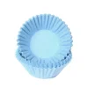 Cupcake Vormpjes HoM Pastel Blauw Petitfour 25x19mm. 100st**