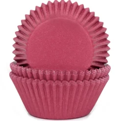 Cupcake Vormpjes HoM Wijnrood 50x33mm. 50st.